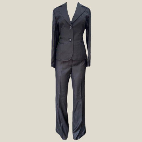 May May 2pc Jacket & Pant Suit in Black