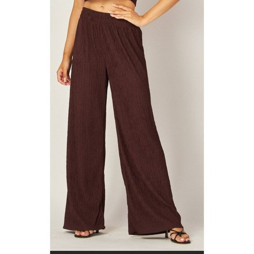 IRIS-1S Wide Leg Pants in Espresso