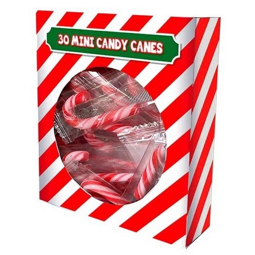 XMA3040OB Mint Flavour Mini Candy Canes 30pk