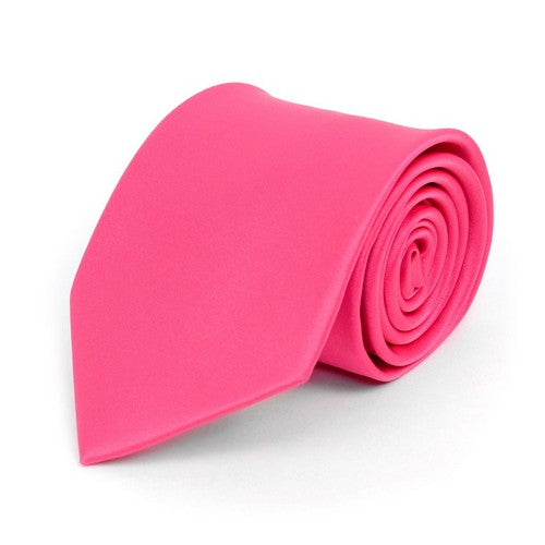 PS1301-5 Umo Lorenzo Standard Satin Tie Fuchsia