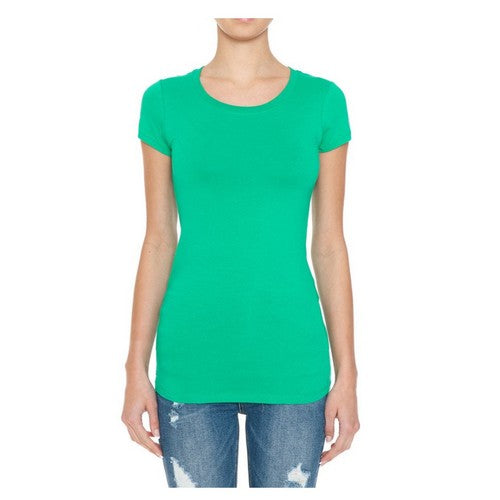 Crew Neck Short Sleeve T-Shirt in Kelly Green