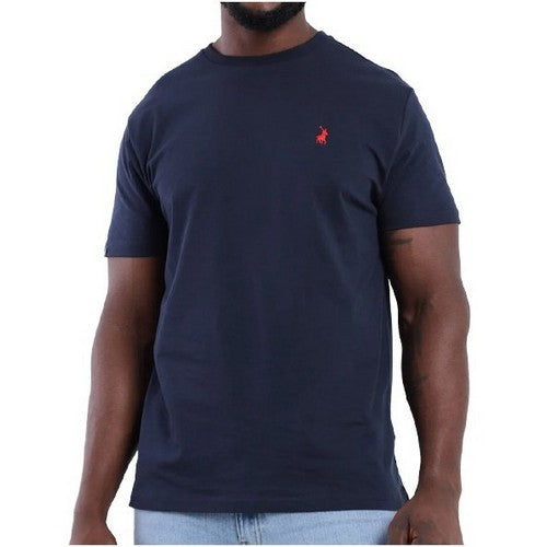 US Polo Assn Crew Neck Embroidered Logo T-Shirt Navy