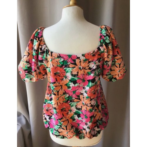 M&Co Floral Top Pink