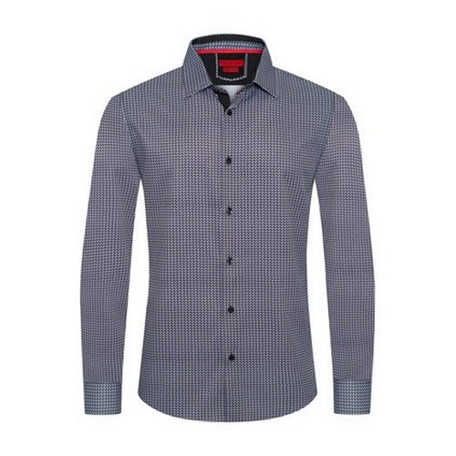 American Breed Smart Fit Dress Shirt in Black & White Print