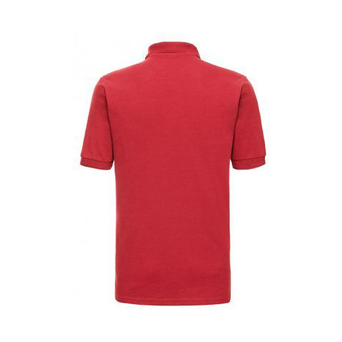 Russell Athletic Ripple Collar & Cuff Polo Shirt in Red