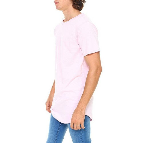 Premium Curve Hem Jersey in Pink