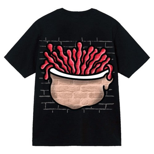 Plus Size Big Head Graphic Tee in Black