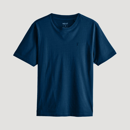 Next Stag Logo Crew Neck T-Shirt in Petrol