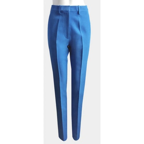 Cigarette Leg Dress Pants in Electric Blue
