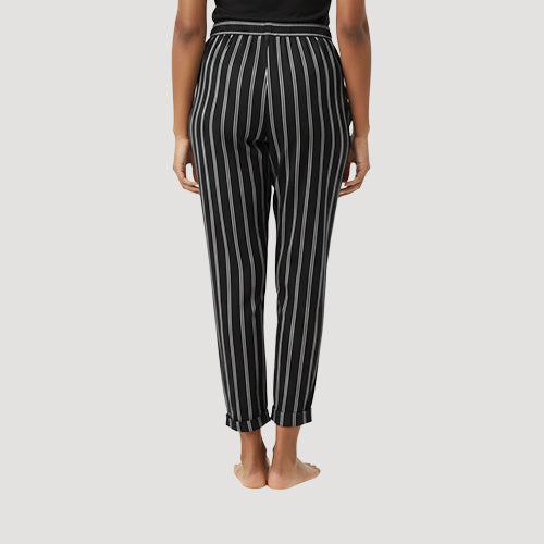Striped Soft Pants in Black & White