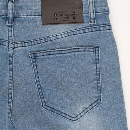 American Breed Slim Fit Stretch Jeans in Blue