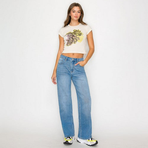 90376 Wax Jean Basic Straight Jean in Light Denim