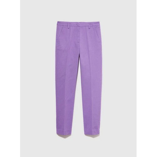 Sisley Slim Fit Cotton Chino in Lavender