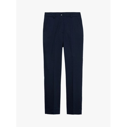 Sisley Slim Fit Cotton Chino in Navy