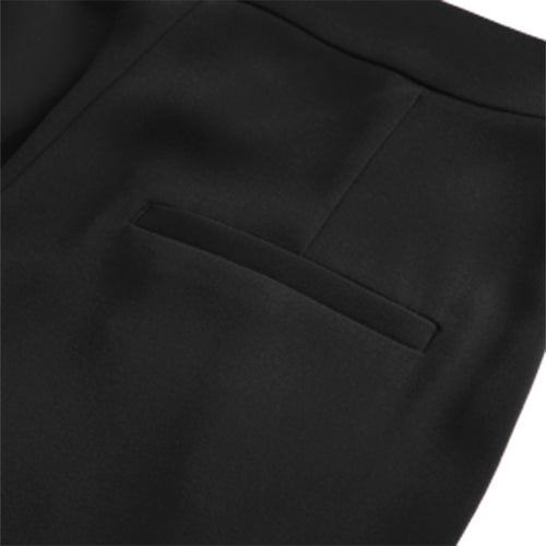 H&M Straight Crepe Dress Pants in Black