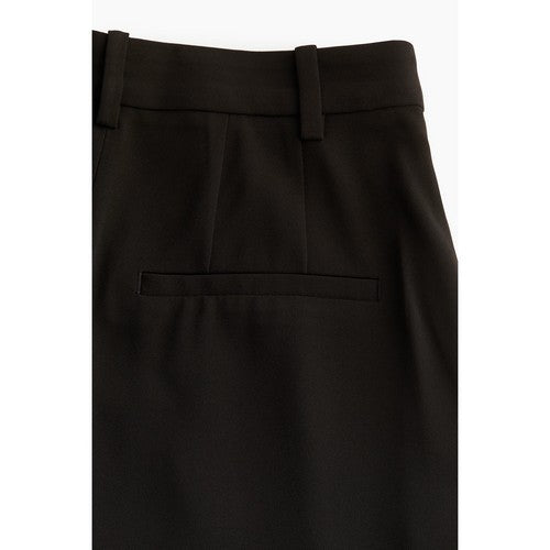 H&M Wide Leg Dress Pants in Black Crepe