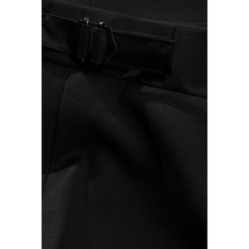 Richard James Savile Row Tapered Evening Dress Pants in Plain Black