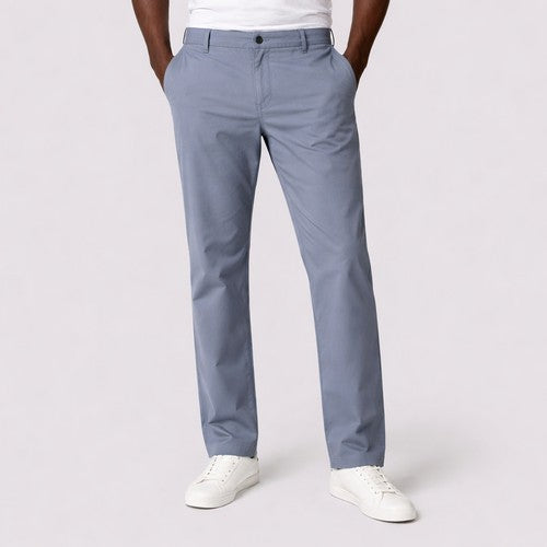 Marks & Spencer Regular Fit Super Lightweight Chino in Light Blue