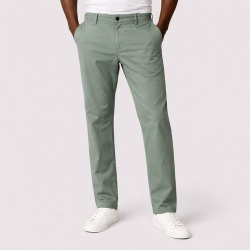 Marks & Spencer Regular Fit Super Lightweight Chino in Sea Green