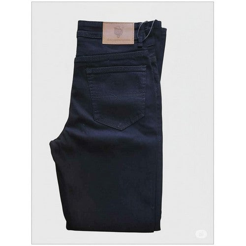 American Tiger Slim Fit 5-Pocket Stretch Jeans in Black Denim