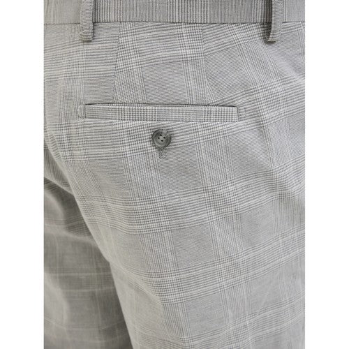 Ted Baker Slim Fit Plaid Wool Dress Pants in Beige
