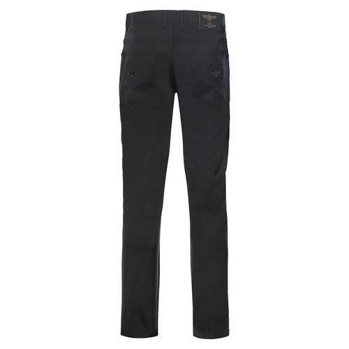 VIP Collection Wings Slim Fit Smooth Dressy Jeans in Black