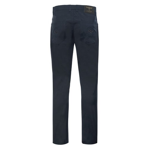 VIP Collection Wings Slim Fit Smooth Dressy Jeans in Navy