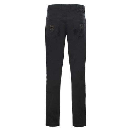 VIP Collection Billionaire Slim Fit Smooth Dressy Jeans in Black