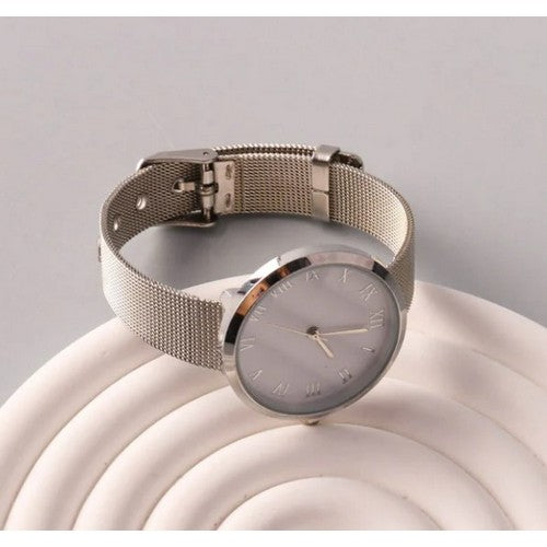 GFE2248 Mesh Strap Analog Watch in Silver