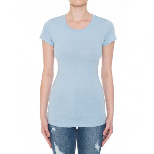 64000 Crew Neck Short Sleeve T-Shirt New Ice Blue