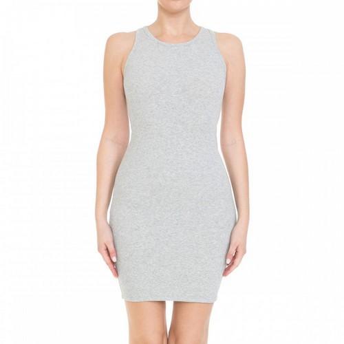 72688 Sleeveless Racerback Bodycon Dress Heather Grey Seasons Fashion 72688 Sleeveless Racerback Bodycon Dress Heather Grey Seasons Fashion