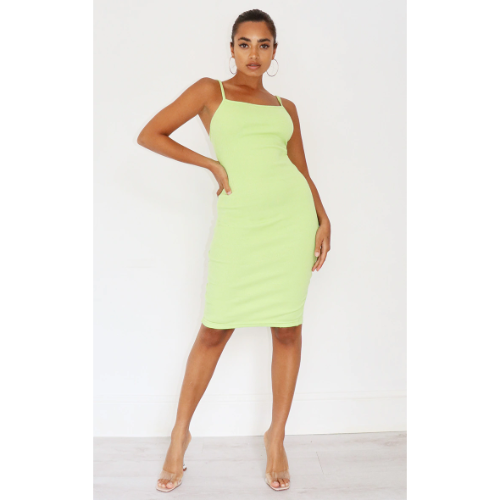 New Look Rib Midi Dress Lime Green Seasons Fashion New Look Rib Midi Dress Lime Green Seasons Fashion