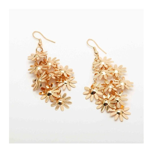 34104G Daisy Chandelier Earring Golds