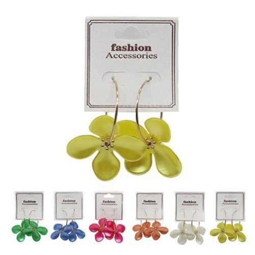 2690 Flower Hoop Earrings