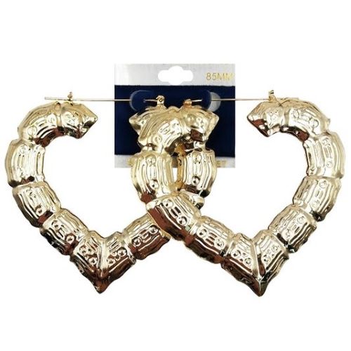 Croele Heart Hoop Earrings