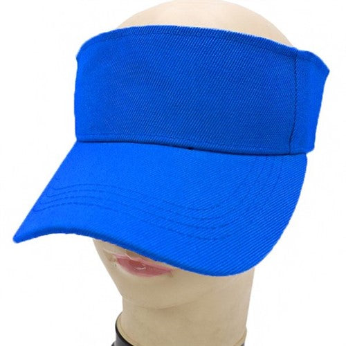 BC-755 Classic Twill Velcro Visor Royal Blue