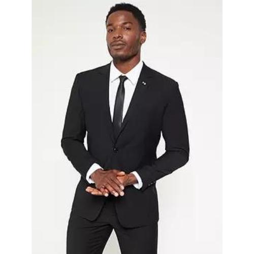 Marks & Spencer Regular Jacket Plain Black