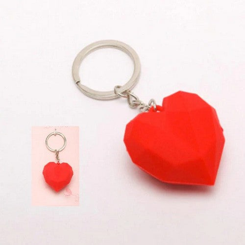 Heart Crystal Keyring