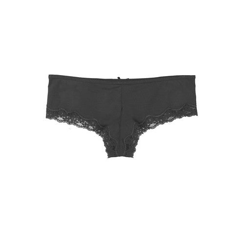 Lace X Hipster Panty in Black