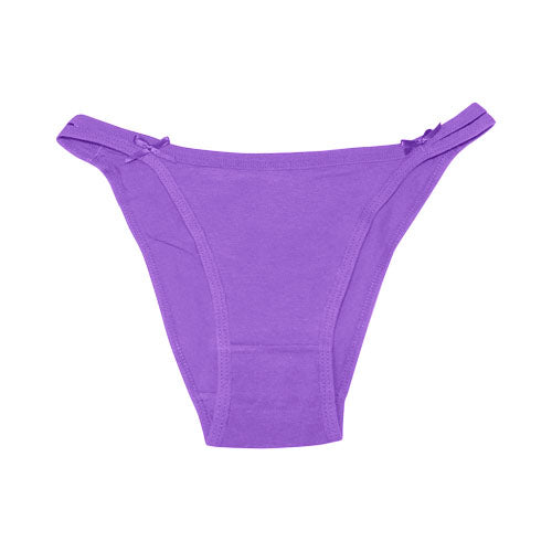 Cotton Double Strap Panty in Purple
