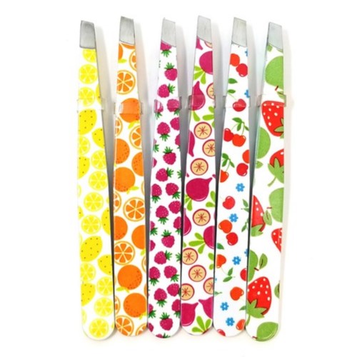 OTZ1022 OFFA Beauty Slanted Tweezer Fruit Print