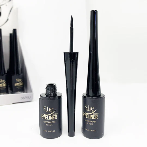 She Makeup Shiny Eyeliner Black
