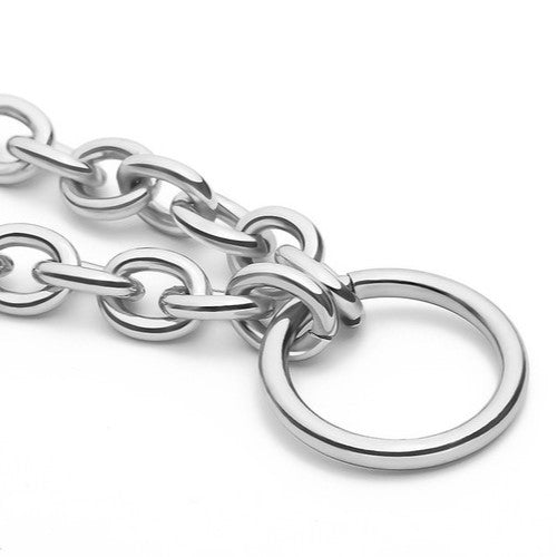 Ring Pendant Necklace Silver