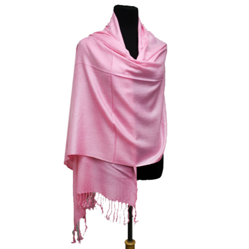 Plain Pashmina in Pink