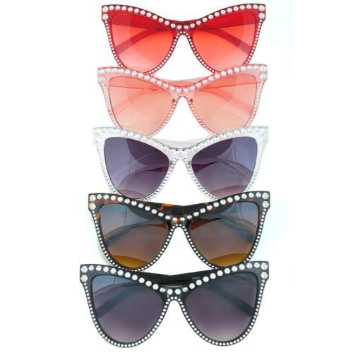 Rhinestone Cat Eye Sunglasses Seasons Grenada