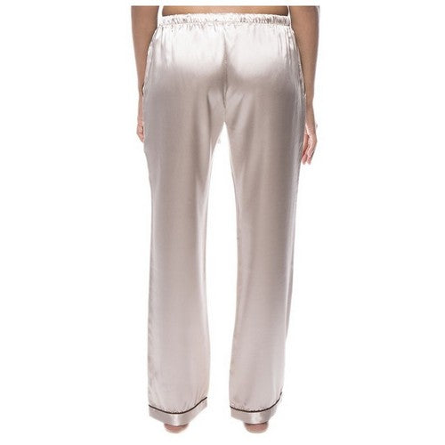 Satin Pyjama Pants in Champagne