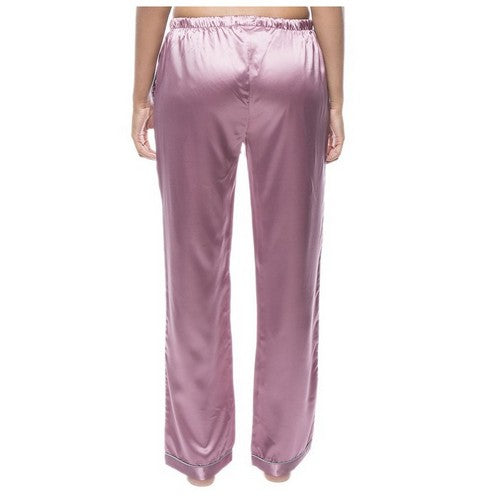 Satin Pyjama Pants in Mauve