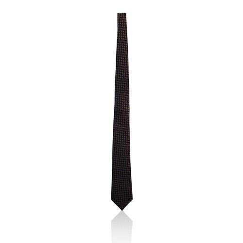 Marks & Spencer Luxury Pure Silk Lattice Yellow Gold Tie