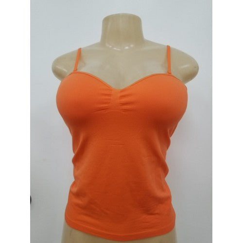 Padded Bra Seamless Cami New Orange