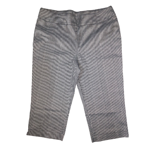 Marks & Spencer Stripe Capri in Grey